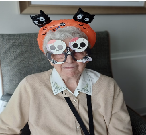 Oakbank Care Home celebrated Halloween with a festive visit from Ardvreck Nursery children