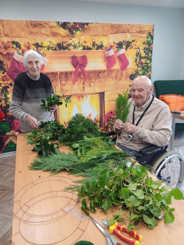 Christmas activities at Oakbank Care Home in Crieff