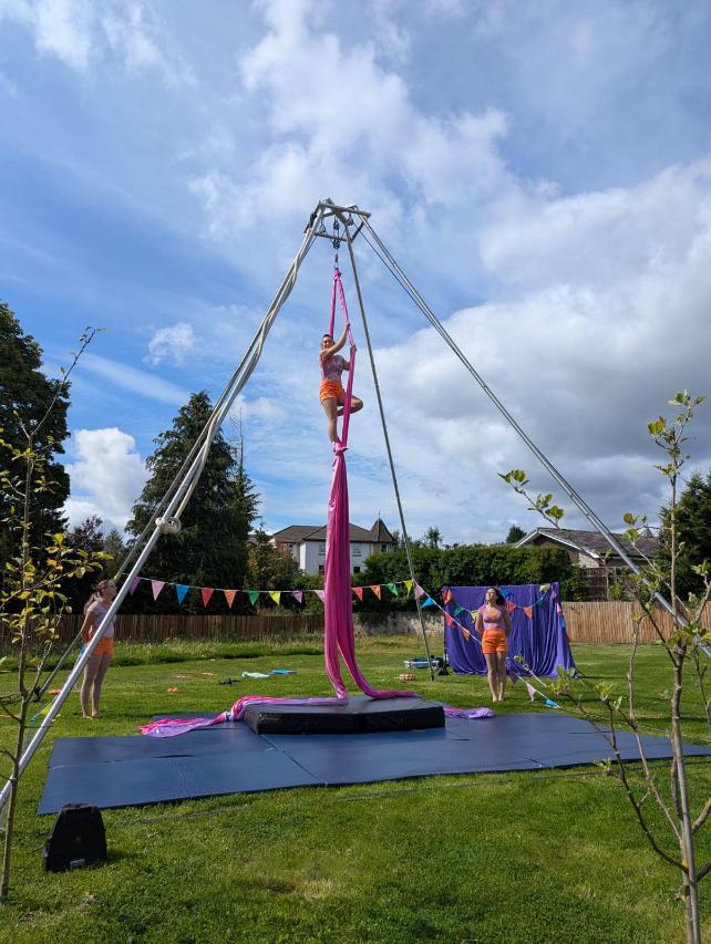 Circus performing